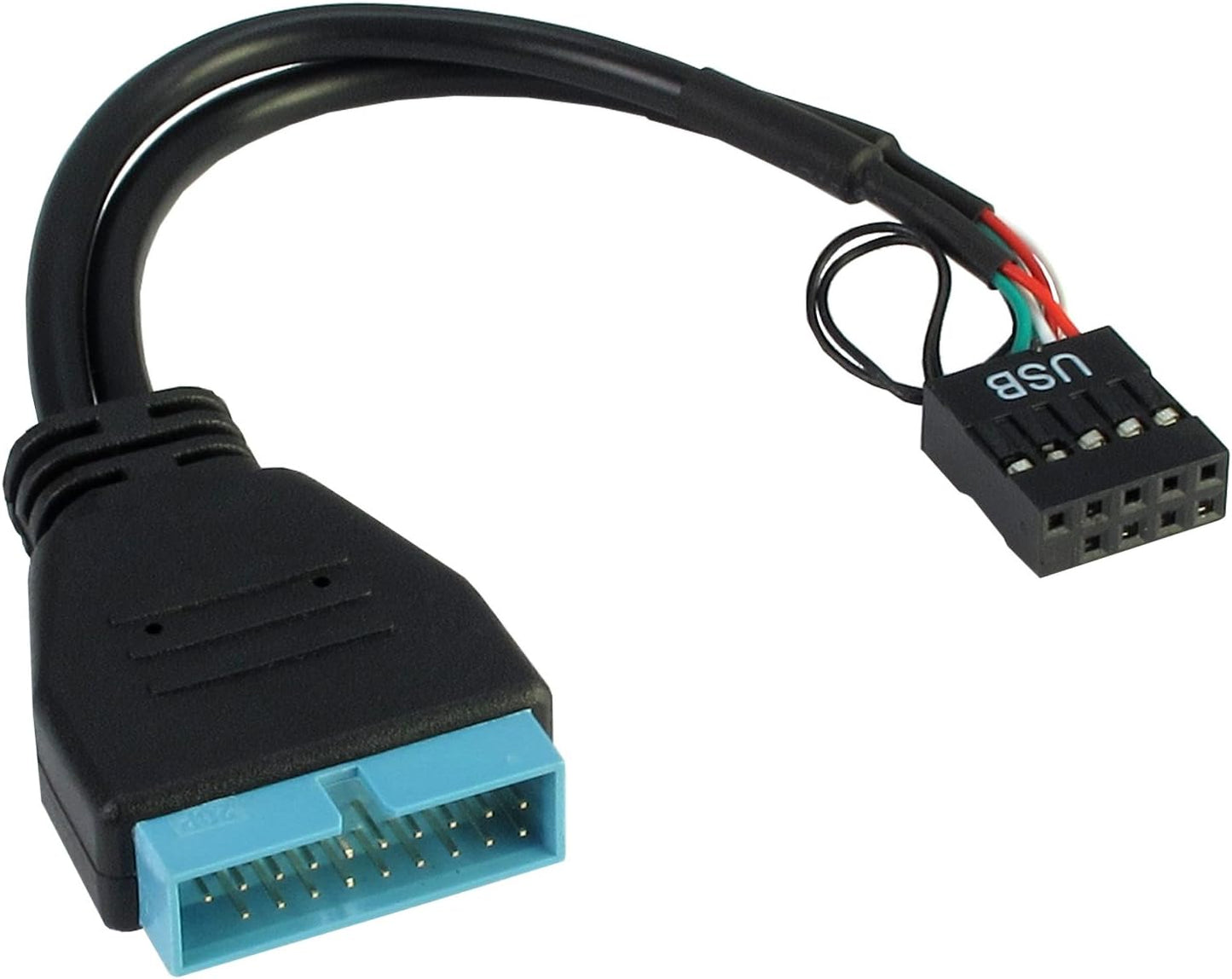 Inter-Tech Adapter USB 2.0 Adapter, 19 Pin Male to 9 Pin Female